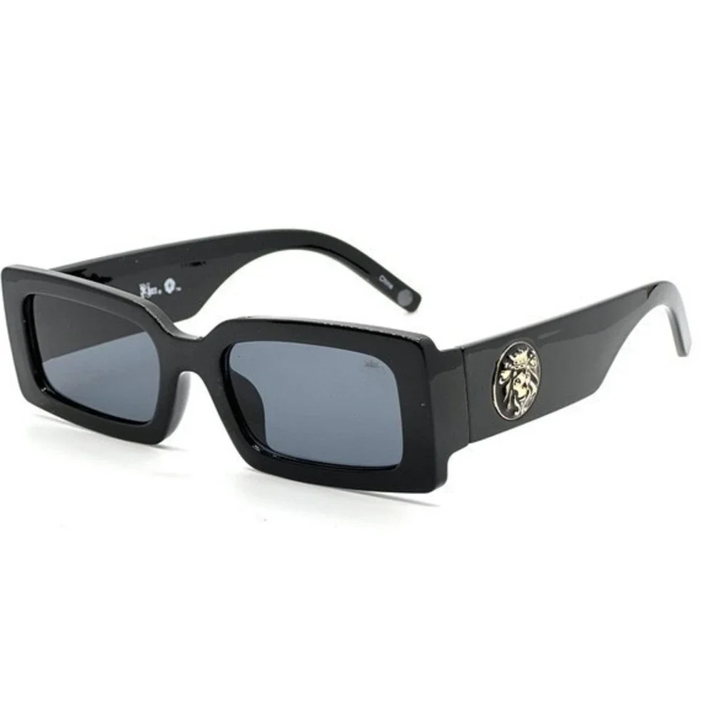 Sunglasses Square Dark Black Lens Women‎ Designer Outdoor Chic Eyeglasses Lentes